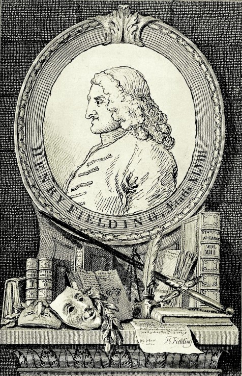 Portrait of the novelist and playwright Henry Fielding (1707-1754) a William Hogarth