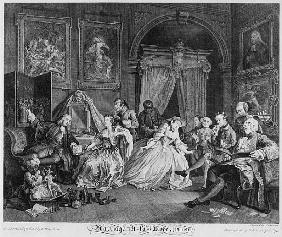 Marriage a la Mode, Plate IV, The Toilette