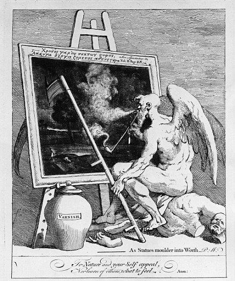 Time smoking a Picture a William Hogarth