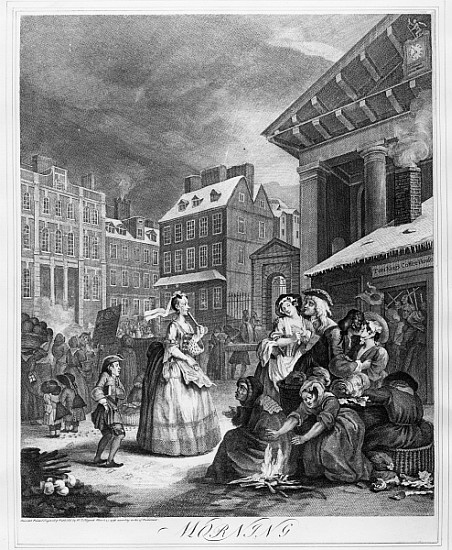 Times of the Day, Morning a William Hogarth