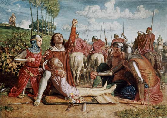 Rienzi Vowing to Obtain Justice for the Death of his Young Brother, Slain in a Skirmish between the a William Holman Hunt