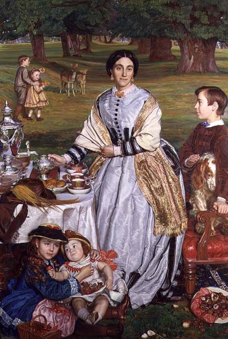 Lady Fairbairn with her Children a William Holman Hunt