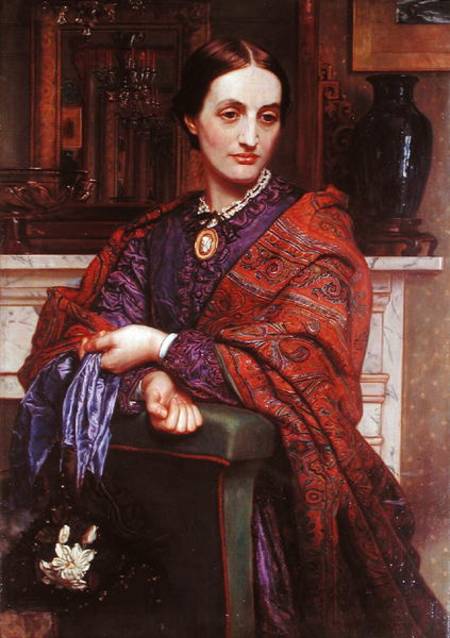 Portrait of Fanny Holman Hunt (1833-66) a William Holman Hunt