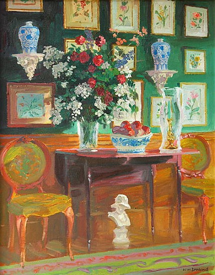 Green Chairs, 2003 (oil on board)  a William  Ireland