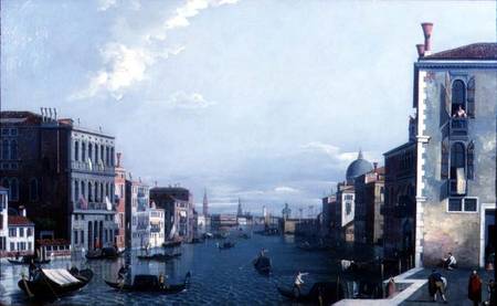 The Grand Canal looking towards the Dogana and the Doge's Palace a William James