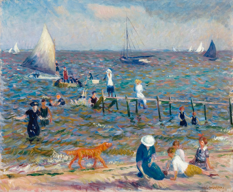 The Little Pier a William James Glackens