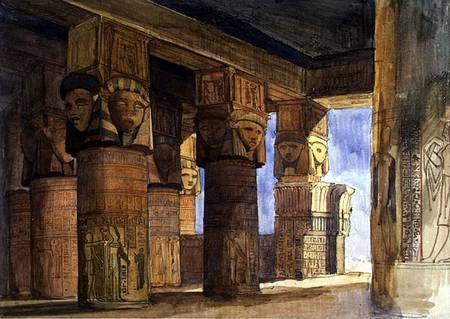 Temple of Denderah, Upper Egypt  on a William James Muller
