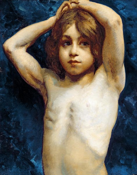 Study of a Young Boy a William John Wainwright