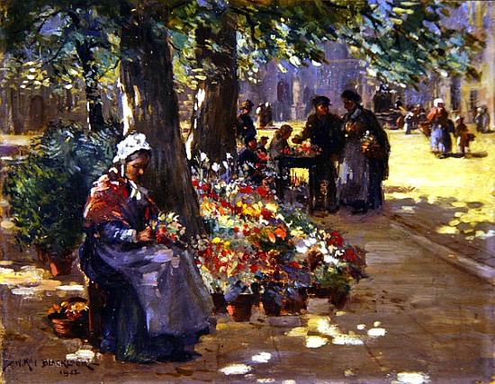 The Flower Seller a William Kay Blacklock