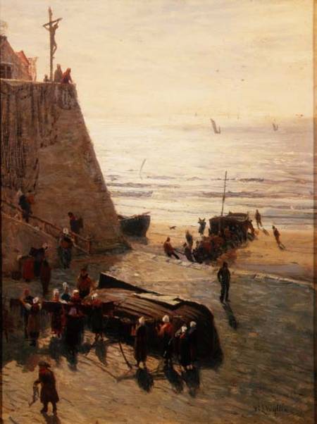 Drying the Nets a William Lionel Wyllie