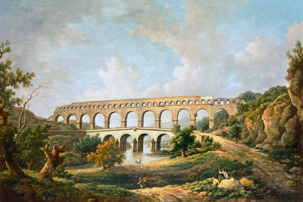 The Pont du Gard, Nimes a William Marlow