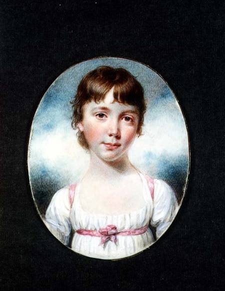 Miniature of a young girl a William Marshall Craig