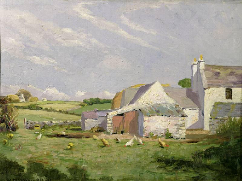 An Anglesey Farm (oil on canvas) a William Maxwell Reekie