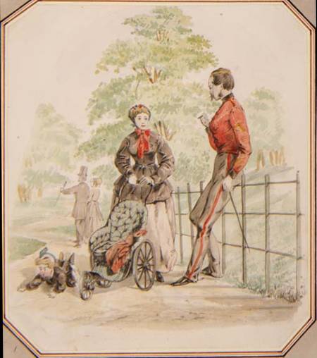 A Young Nursemaid neglecting her Charge a William McConnell