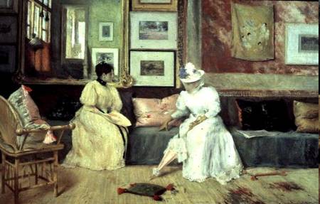 A Friendly Call a William Merrit Chase