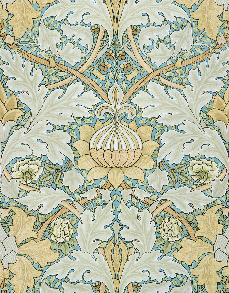 St James's wallpaper, design for St. James's Palace, 1881, manufactured by Morris and Co. Aymer Vall a William  Morris
