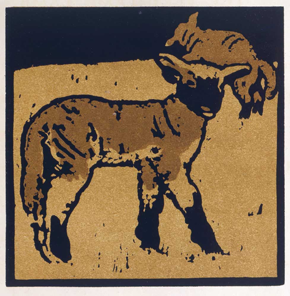 The Very Tame Lamb, from The Square Book of Animals, published by William Heinemann, 1899 a William Nicholson