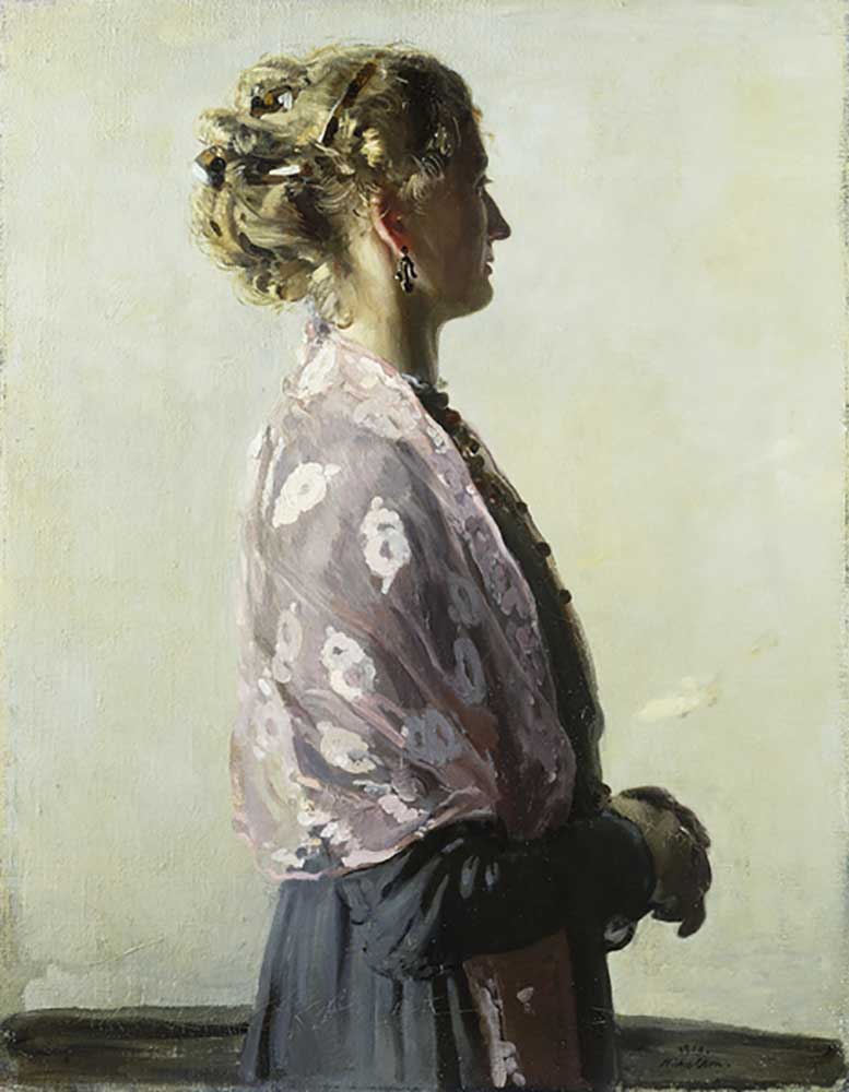 The Lady in Black, 1910 a William Nicholson