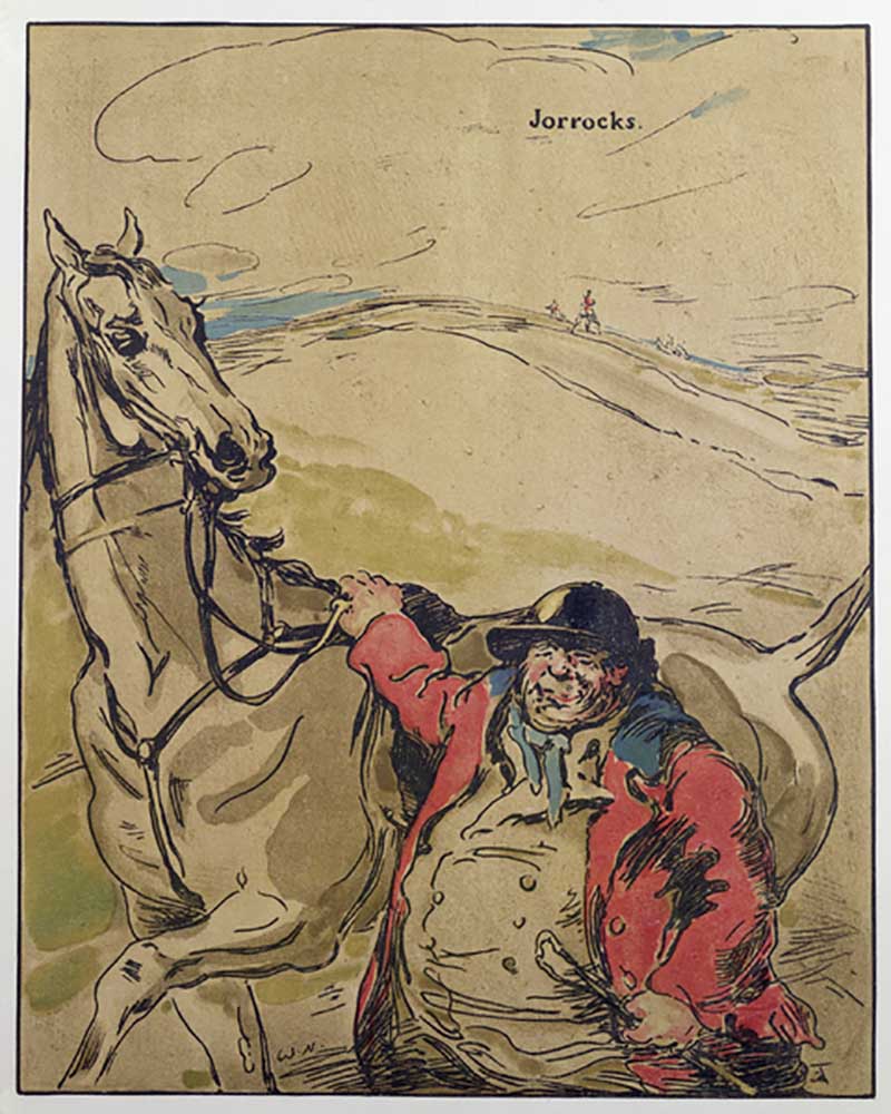 Mr Jorrocks, illustration from Characters of Romance, first published 1900 a William Nicholson