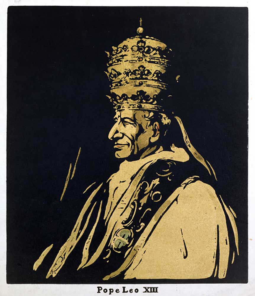 Pope Leo XIII, Gioacchino Vincenzo Raffaele Luigi Pecci (1878-1903) illustration from Twelve Portrai a William Nicholson