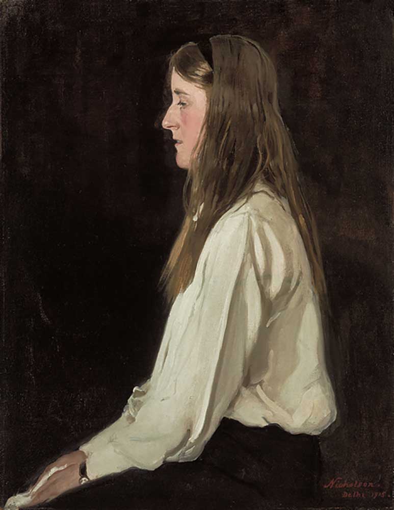 Portrait of Diamond Hardinge (1900-1927), 1915 a William Nicholson