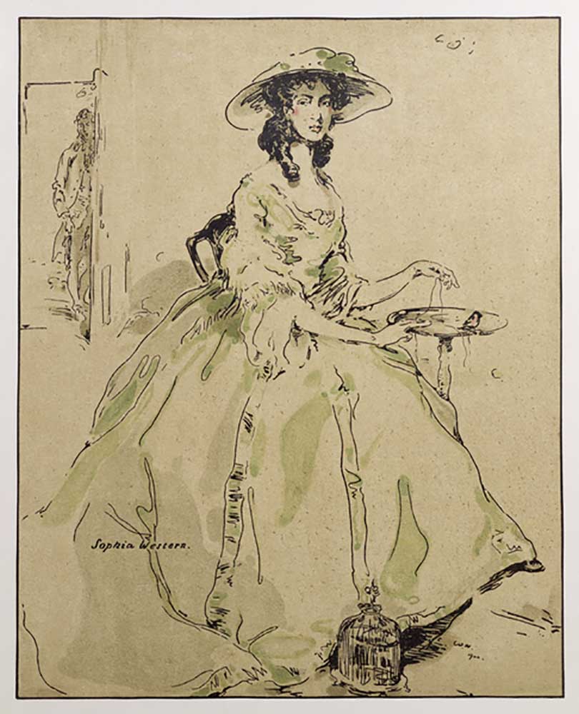 Sophia Western, illustration from Characters of Romance, first published 1900 a William Nicholson