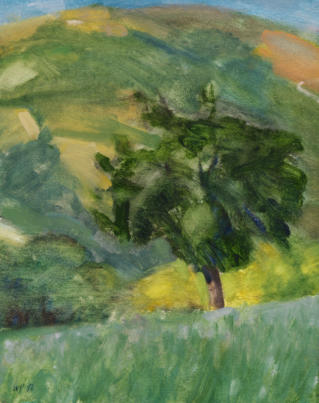 Tree on Hill a William  Packer
