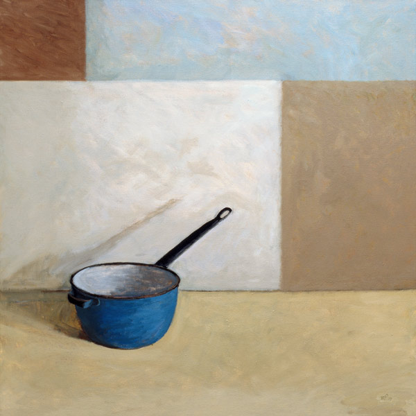 Blue Saucepan (oil on canvas)  a William  Packer