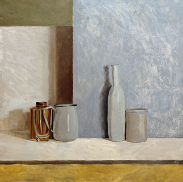 Pale Grey and Blue (oil on canvas)  a William  Packer