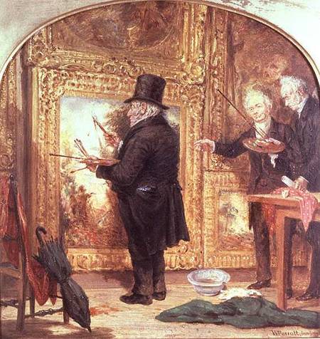 J. M. W.Turner (1775-1851) at the Royal Academy, Varnishing Day a William Parrott