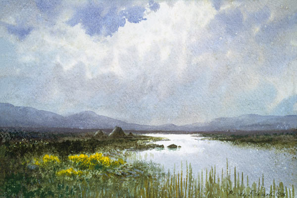 Connemara Landscape a William Percy French
