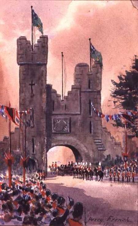 Queen Victoria Parades around Dublin a William Percy French