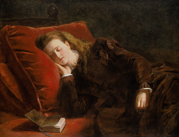 When reading fallen asleep a William Powel Frith