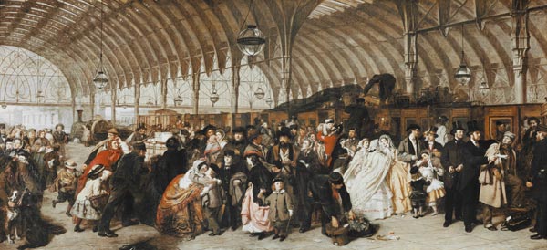 The Railway Station a William Powel Frith