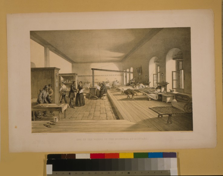 One of the wards of the hospital at Scutari a William Simpson