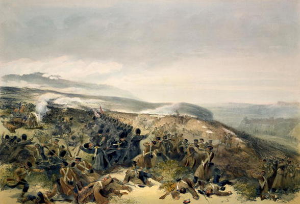 Second Charge of the Guards at Inkerman, 5th November 1854, plate from 'The Seat of War in the East' a William Simpson