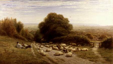 The Sunny Side of a Shepherd's Life - Near Eastbourne a William Snr. Luker