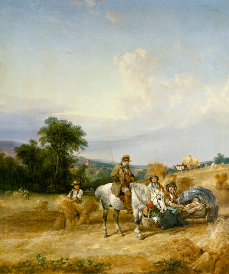Harvesting Scene a William Snr. Shayer