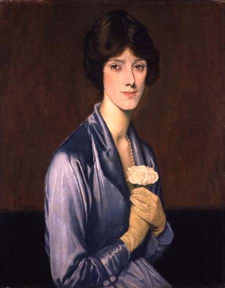 The White Rose (Portrait of a Lady) a William Strang