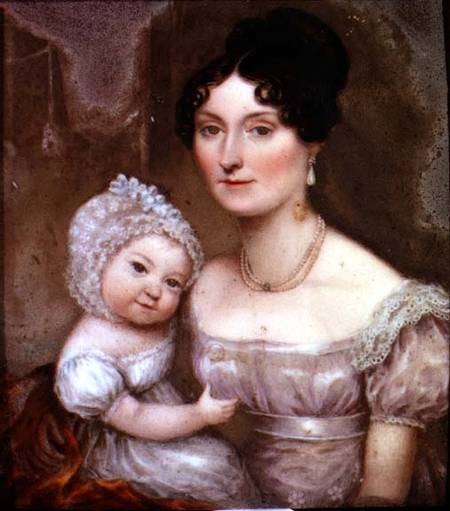 Lady FitzHerbert with one of her youngest children a William the Elder Corden