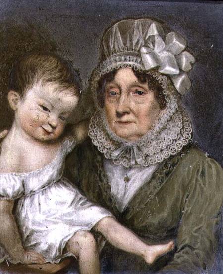 Mother of Agnes FitzHerbert with one of her grandchildren a William the Elder Corden