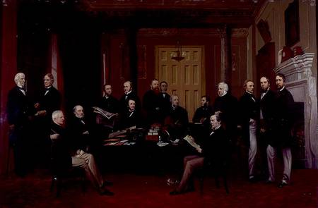 Gladstone's First Cabinet a William u. Henry Barraud