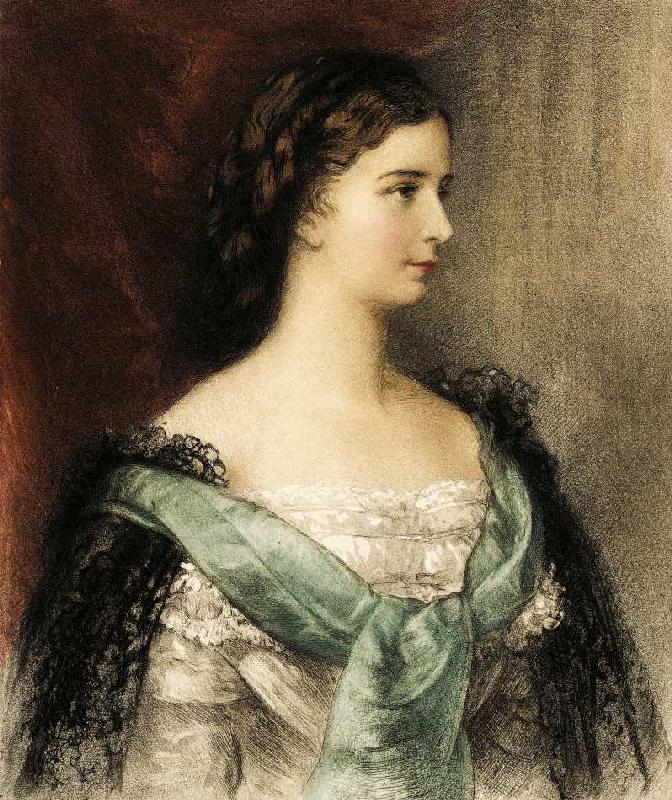 Portrait der Kaiserin Elisabeth von Österreich a William Unger