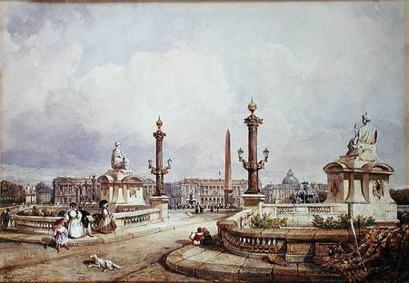 The Place de la Concorde a William Wyld