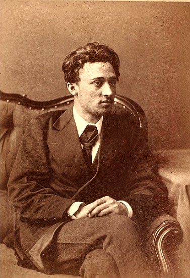Portrait of the author Vsevolod Mikhailovich Garshin a William Andreevich Carrick