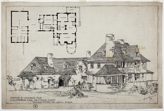 Freer Residence, House and Stable a Wilson Eyre
