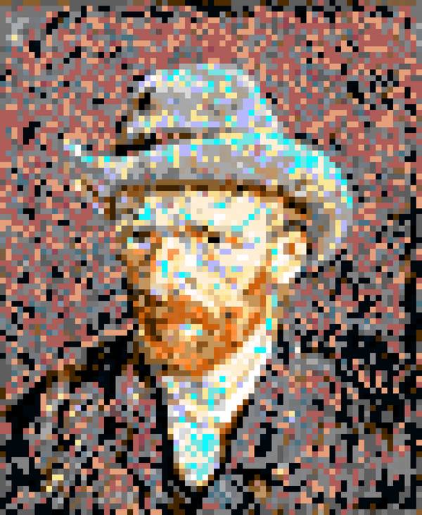 Vincent van Gogh Self-portrait 1 a Wim Heesakkers