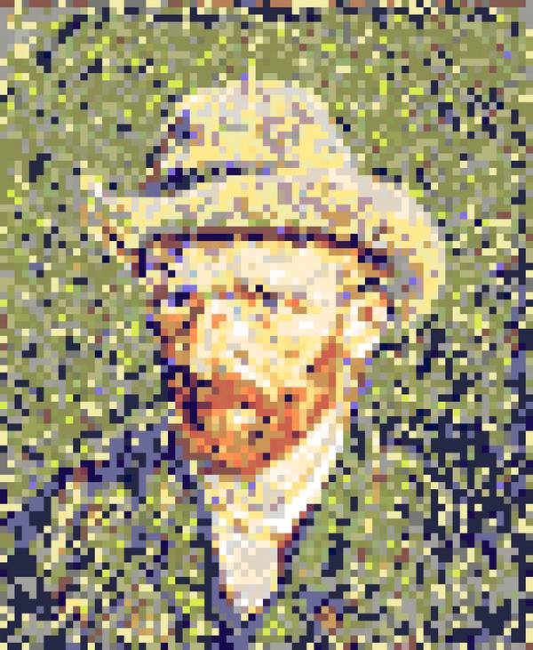 Vincent van Gogh Self-portrait 4 a Wim Heesakkers