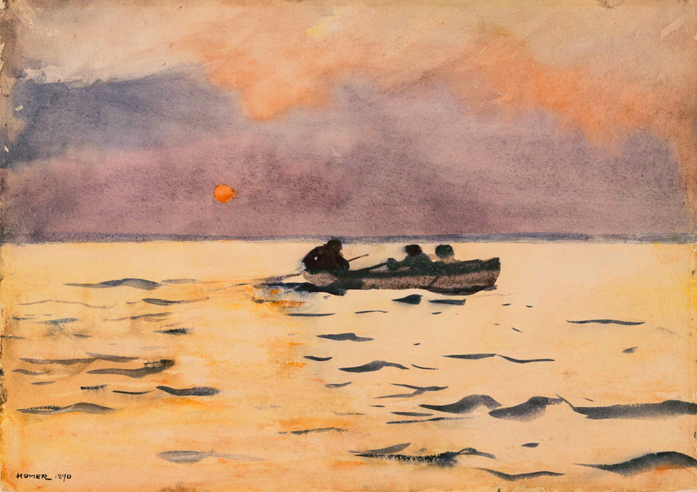 Rowing Home a Winslow Homer