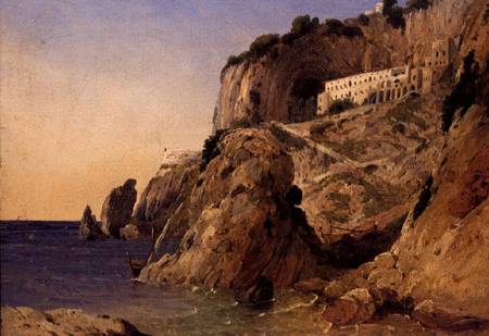 A Monastery on the Amalfi Coastline a W.J. Linton